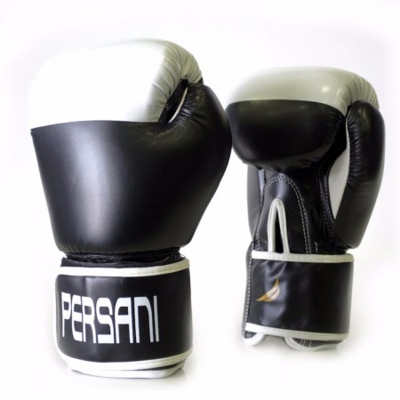 Γάντια Πυγμαχίας & Kick Boxing Persani Pro Match 10oz σε Μαύρο - Λευκό χρώμα