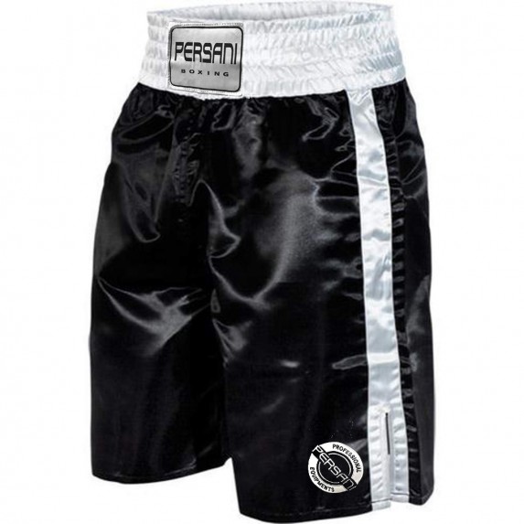 Σόρτς πυγμαχίας 1402 Boxing Trunks σε λευκο μαυρο χρώμα