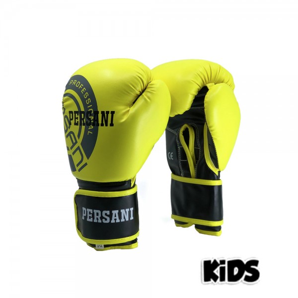 Γάντια Πυγμαχίας & Kick Boxing Persani Neon κίτρινο χρώμα kids
