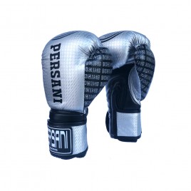 Γάντια Πυγμαχίας & Kick Boxing Carbon Persani σε Ασημι - μαυρο χρώμα